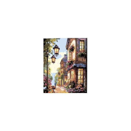 KIT PAINT BY NUMBERS CON BASTIDOR BAJO LAS LUCES 50X65